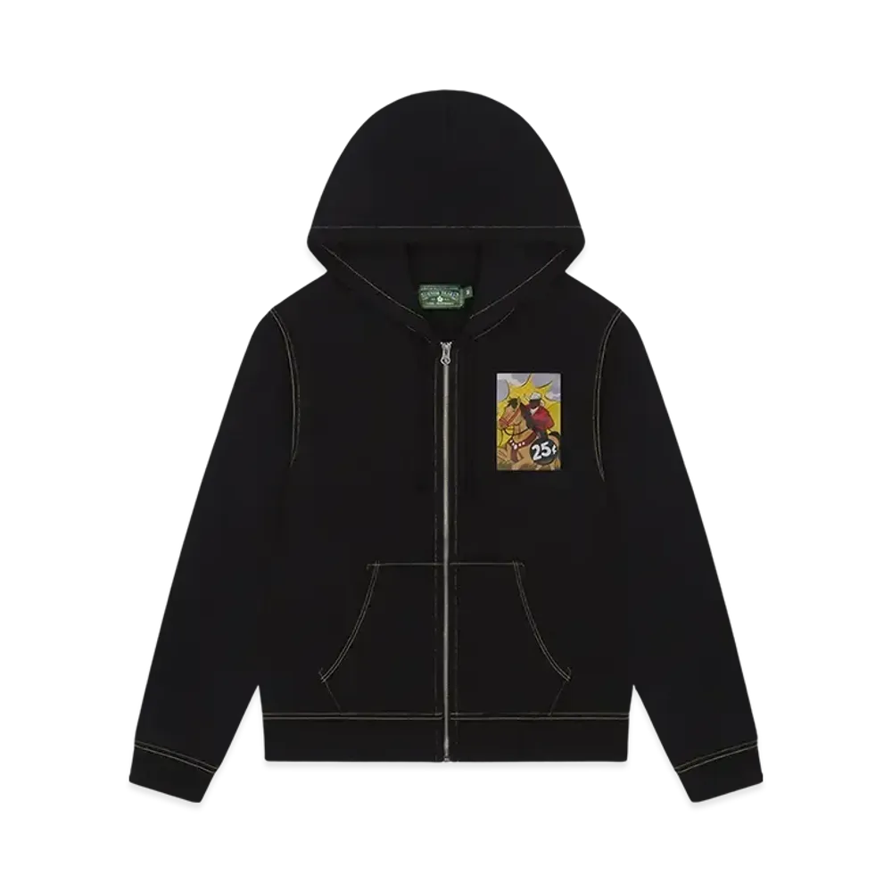 DENIM TEARS Coin-Operated Horse Zip Hoodie "Black"