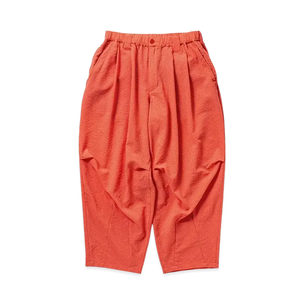 TIGHTBOOTH Seersucker Balloon Pants "Orange"