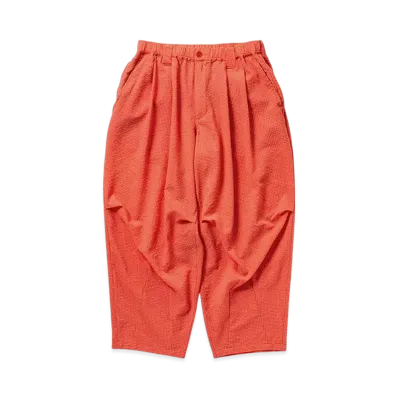 TIGHTBOOTH Seersucker Balloon Pants "Orange"