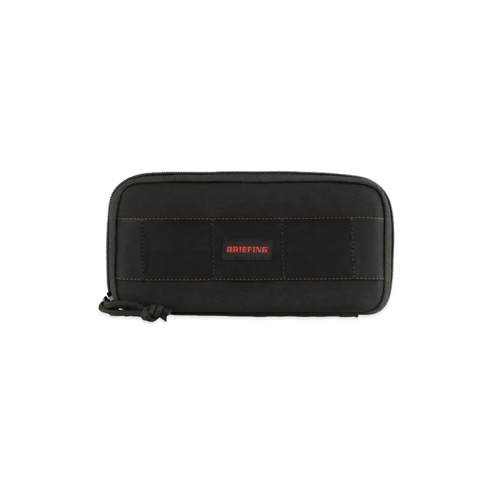 BRIEFING Round Fastener Wallet "Black"