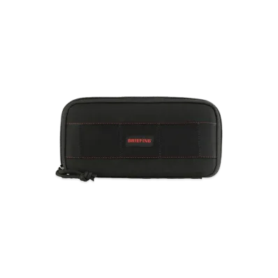 BRIEFING Round Fastener Wallet "Black"