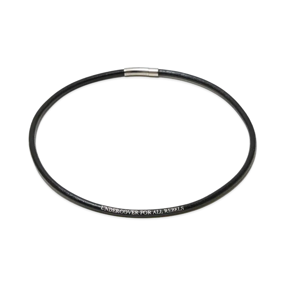 UNDERCOVER Cowhide Leather Necklace "Black"