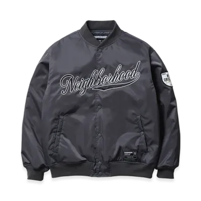 NEIGHBORHOOD Baseball Jacket "Charcoal"