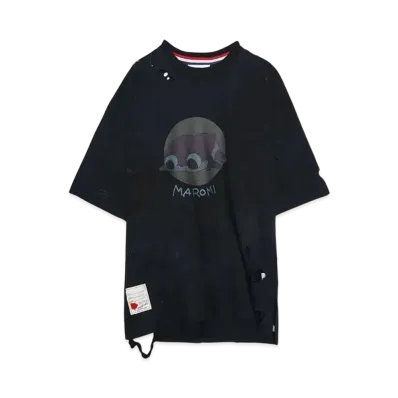SEVESKIG Vintage S/S Tee Shirt Ver, Maromi "BLACK"