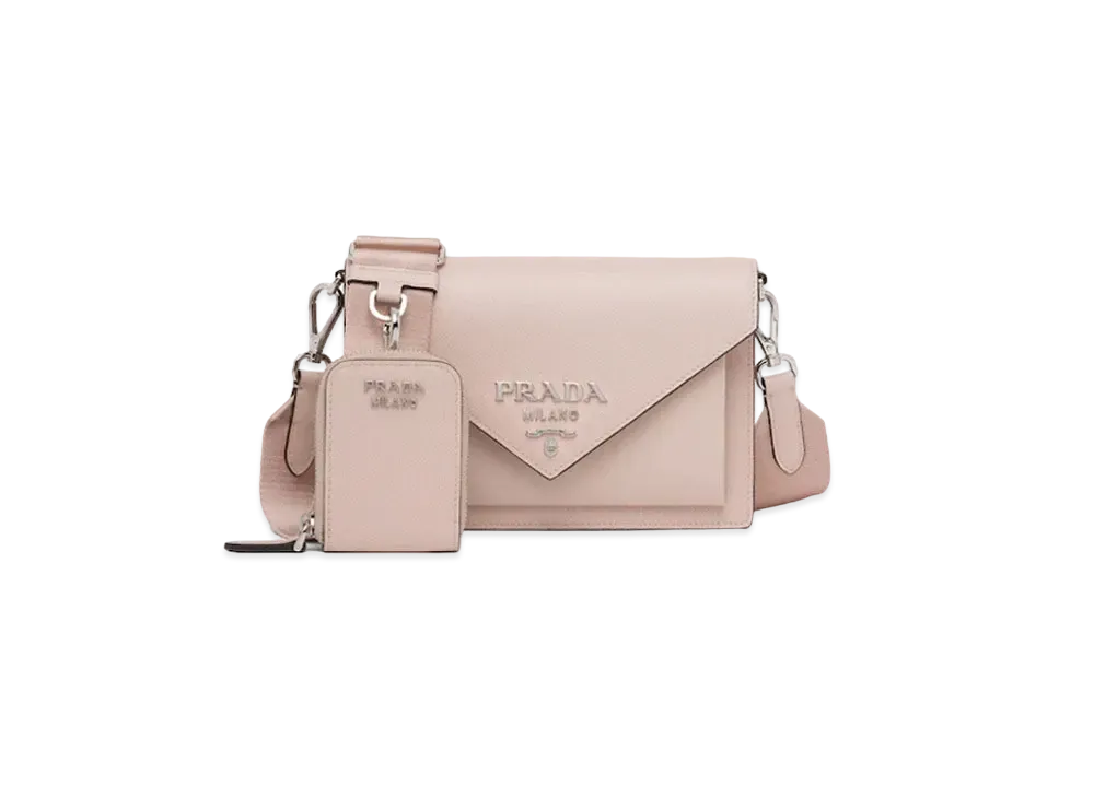 PRADA Saffiano Leather Mini Envelope Bag "Water Lily"