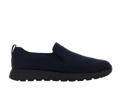 PRADA Dark Jersey Slip Ons "Blue"
