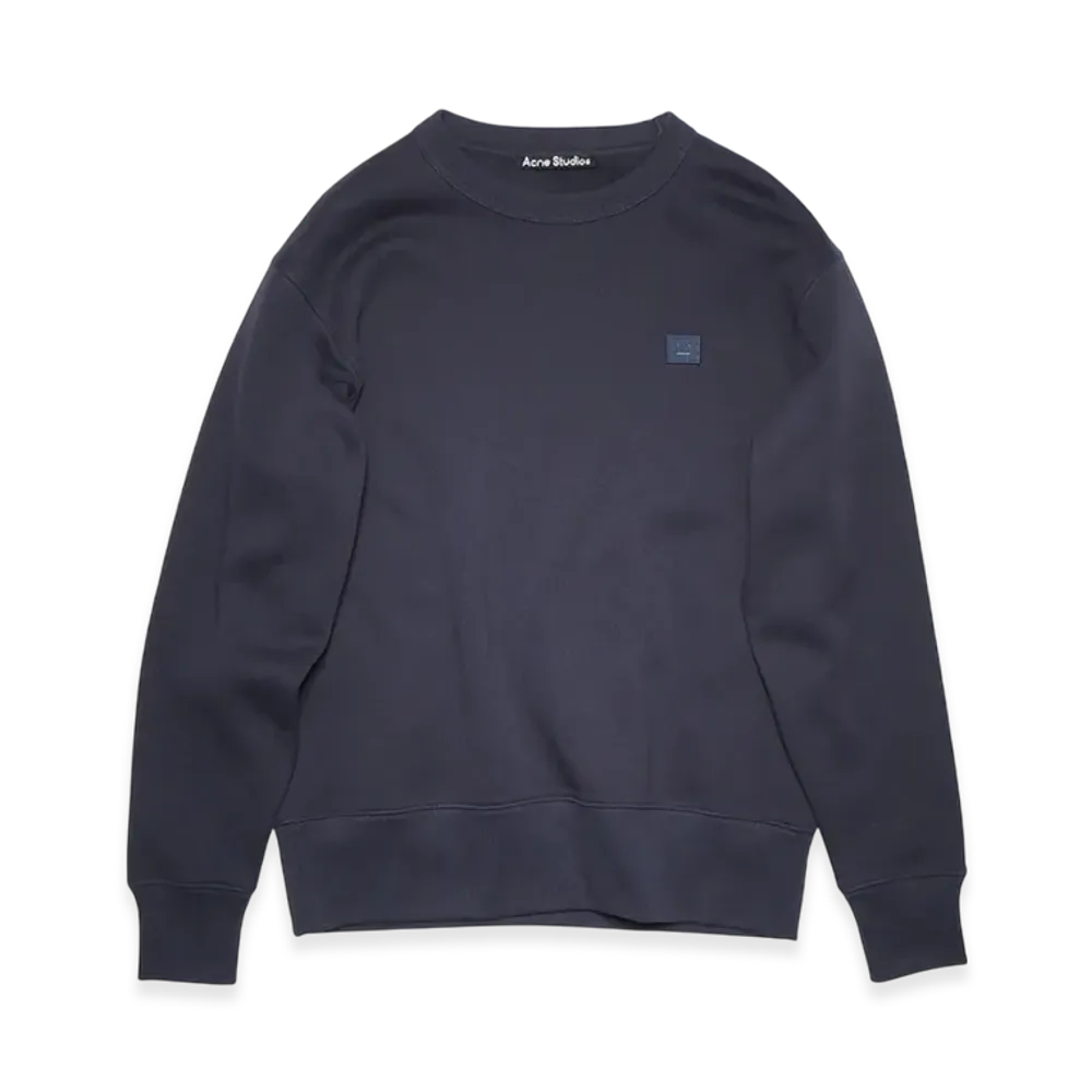 Acne Studios Fairview Face Crewneck Sweatshirt "Navy"