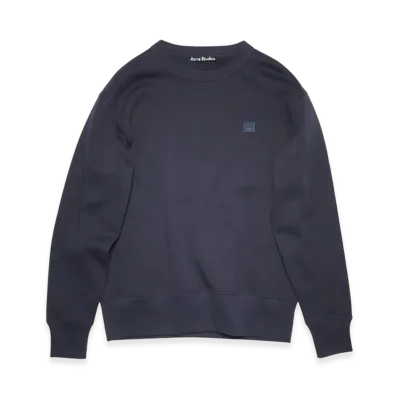Acne Studios Fairview Face Crewneck Sweatshirt "Navy"