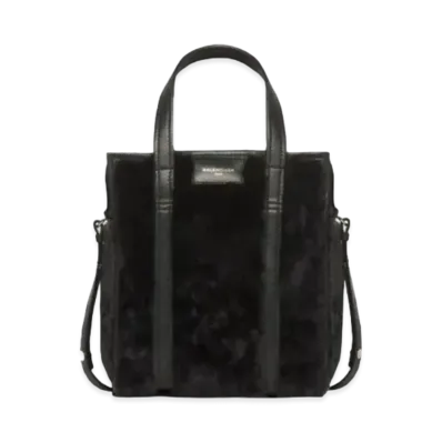 BALENCIAGA Bazaar Shearing Extra Small Shopping Bag "Black"