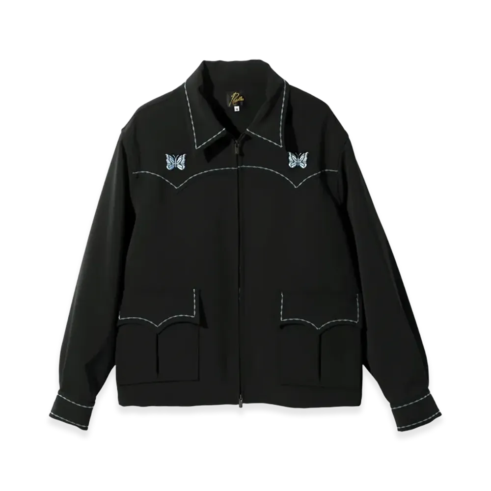 NEEDLES PE/PU Double Cloth Western Sport Jacket "Black"