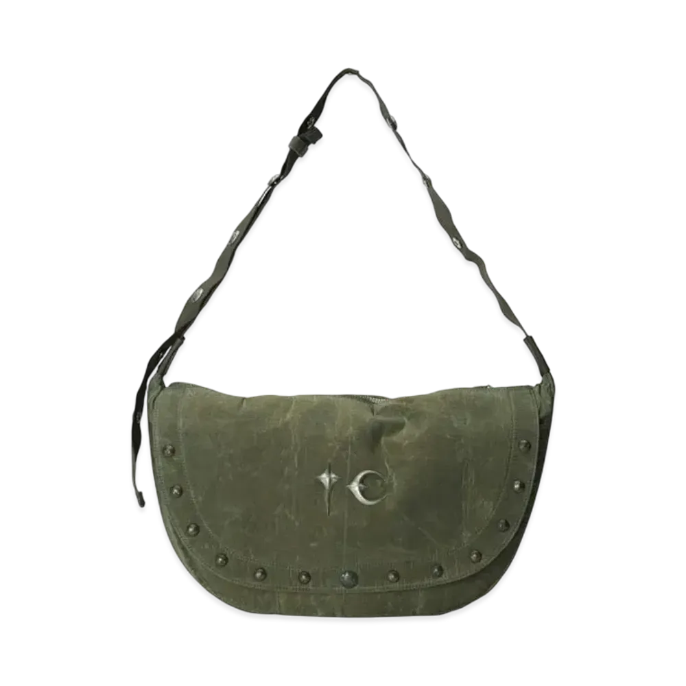 THUG CLUB Scarred Bio Army Messenger Bag "Khaki"
