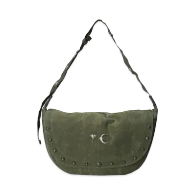THUG CLUB Scarred Bio Army Messenger Bag "Khaki"