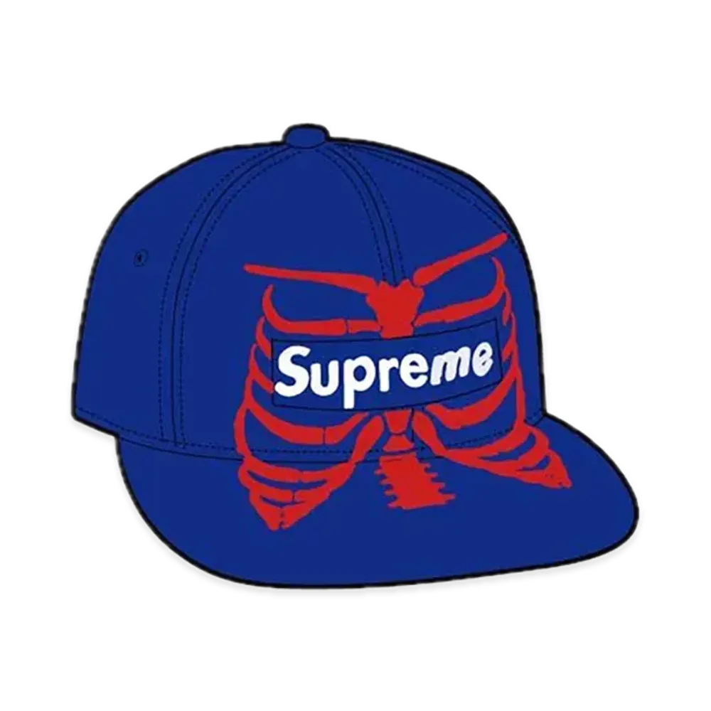 Supreme Bones Box Logo New Era "Royal"