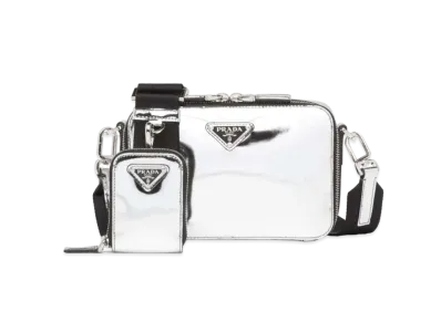 PRADA Brique Leather Bag "Silver"