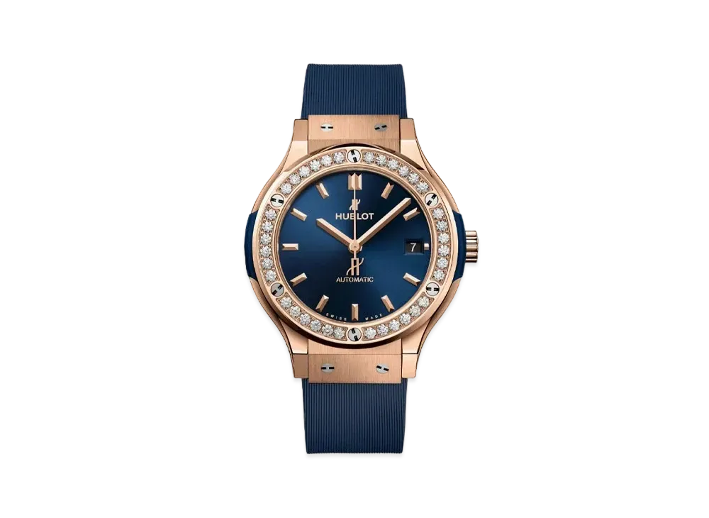 HUBLOT Classic Fusion King Gold Blue Diamonds 38mm