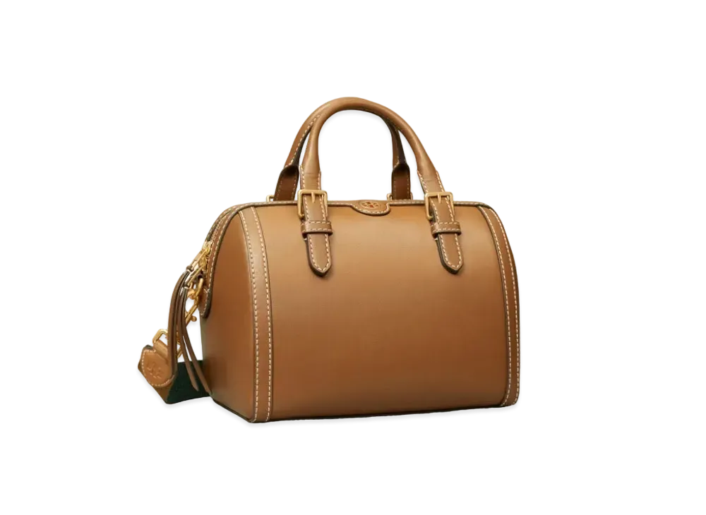 Tory Burch T Monogram Leather Barrel "Moose"