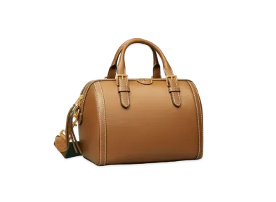 Tory Burch T Monogram Leather Barrel "Moose"