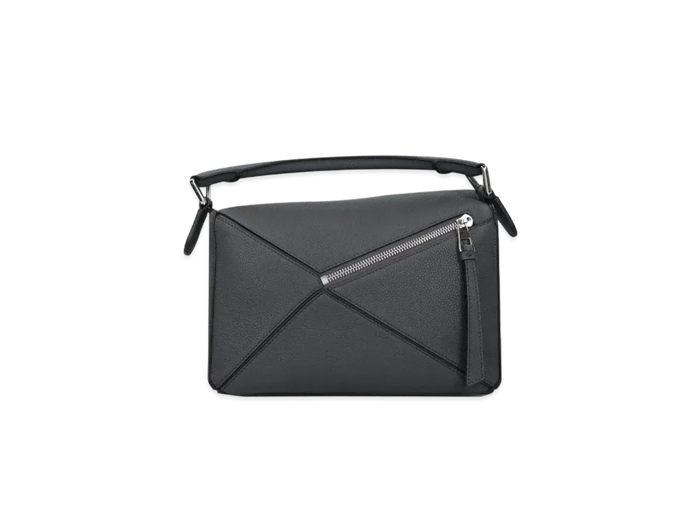 LOEWE Small Puzzle Bag In Soft Grained Calfskin "Anthracite"
