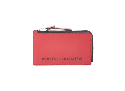 Marc Jacobs The Bold Small Top Zip Wallet "True Red"