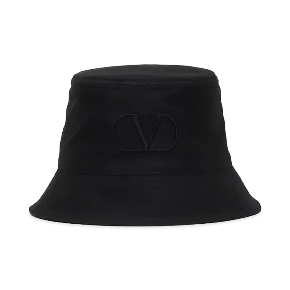 Valentino Logo Bucket Hat "Black"
