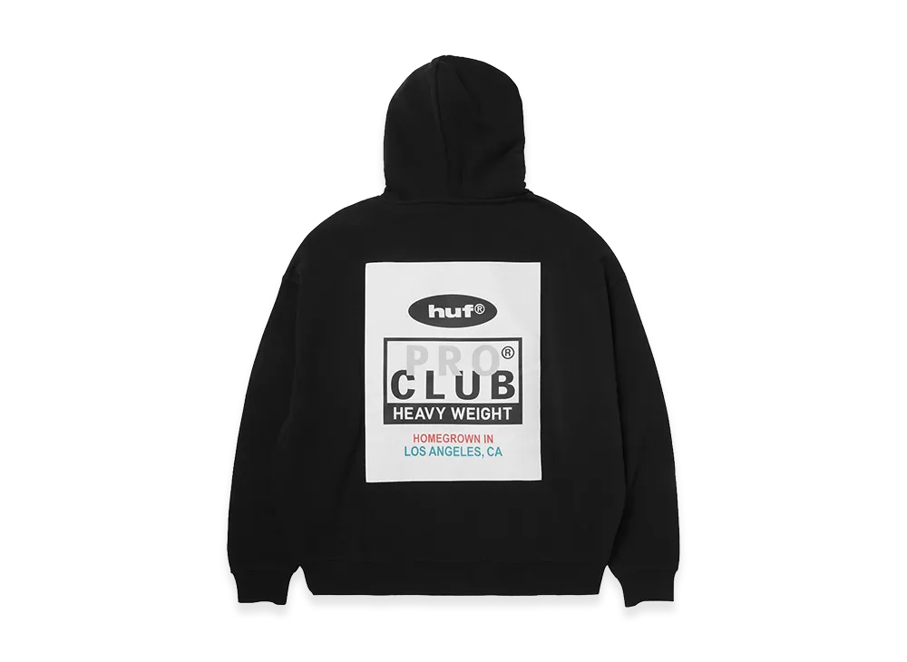 HUF x PROCLUB Heavyweight Hoodie "Black"