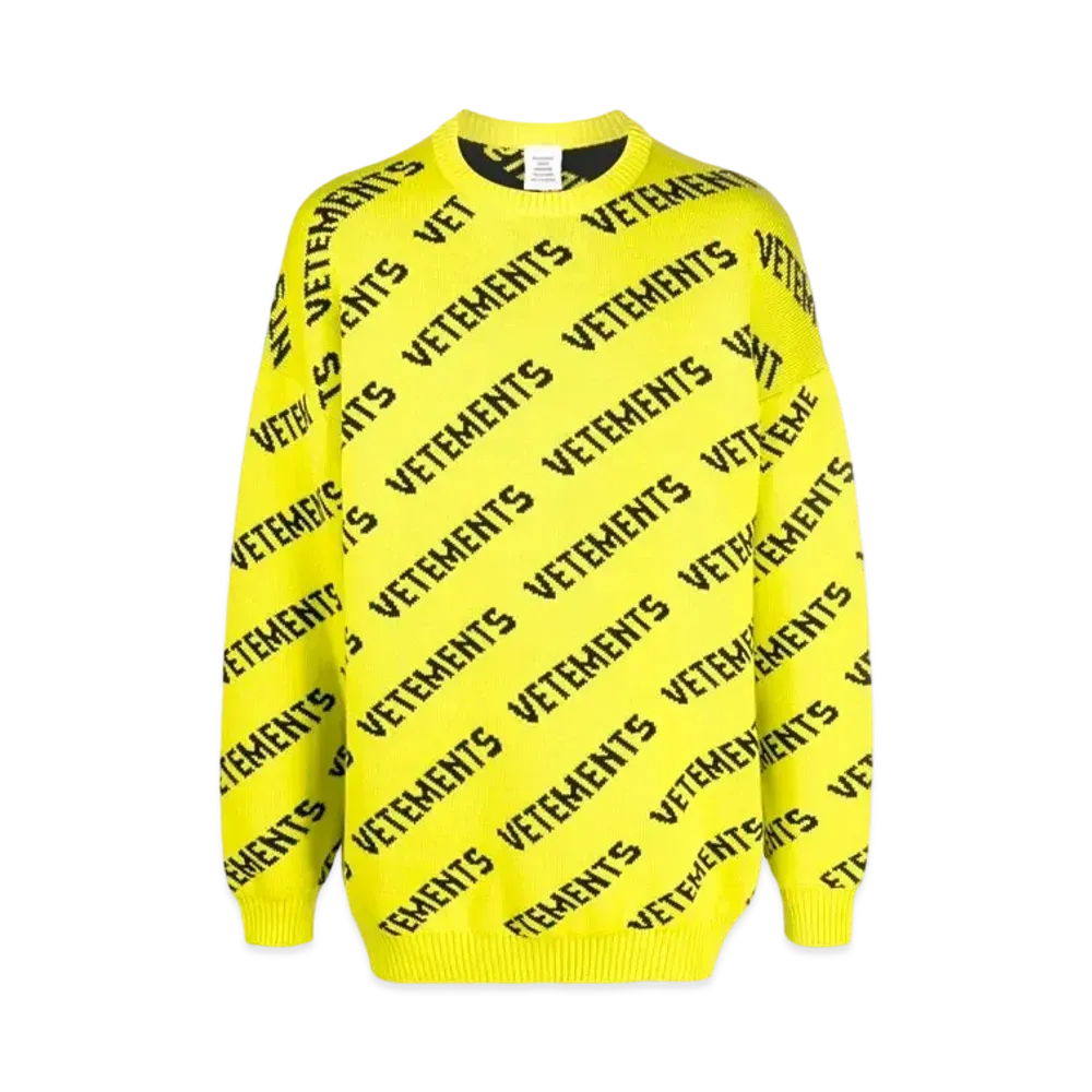 VETEMENTS Intercha Pullover "Neon Green"