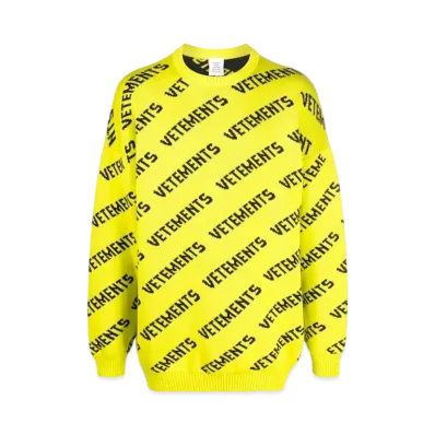 VETEMENTS Intercha Pullover "Neon Green"