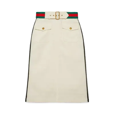 adidas x GUCCI Jacquard Skirt "White"