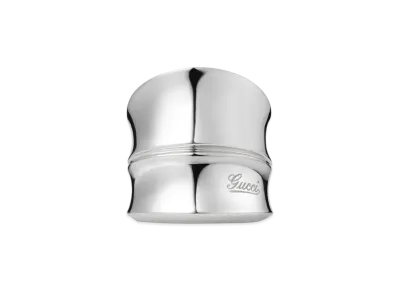 GUCCI Silver Bamboo Ring "Silver"