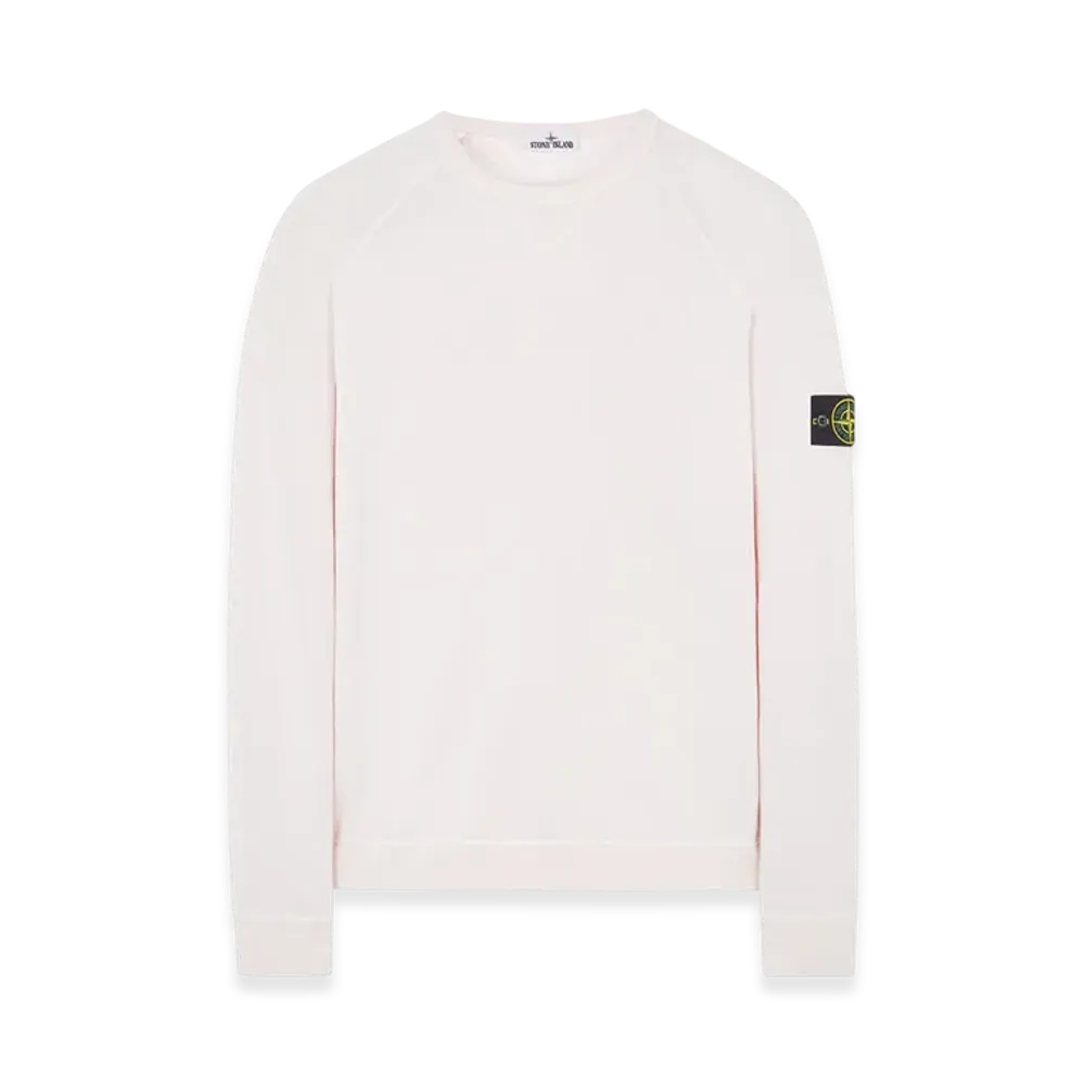 Stone Island 66360 Garment Dyed Malfile Fleece Crewneck Sweatshirt - 22SS "Pink"