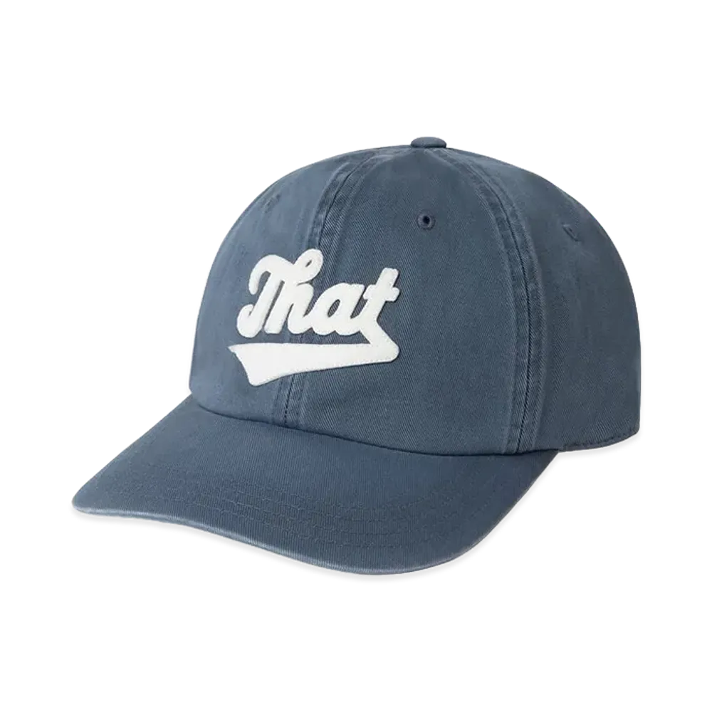 thisisneverthat Overdyed That Applique Cap "Washed Navy"