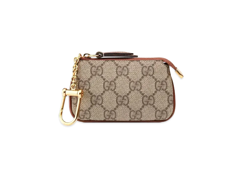 GUCCI GG Supreme Key Pouch "Beige"