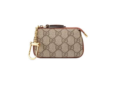 GUCCI GG Supreme Key Pouch "Beige"