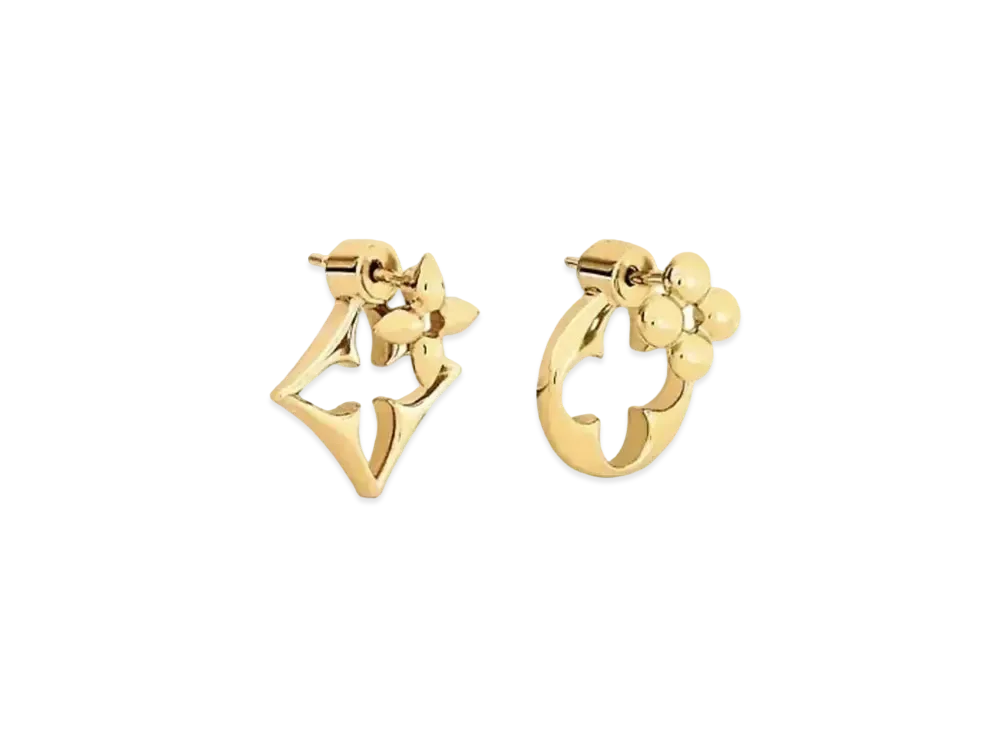 Louis Vuitton LV Flowergram Earrings "Gold"