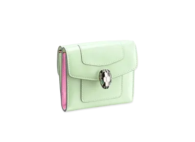 BVLGARI Serpenti Forever Trifold Wallet "Green"