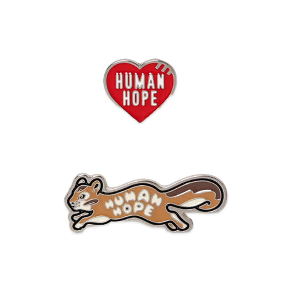 HUMAN MADE x j-hope of BTS HUMAN HOPE Pins "Red"