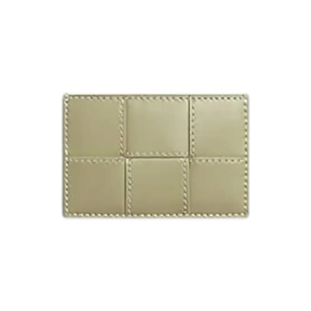 Bottega Veneta Cassette Credit Card Case "Travertine / Natural"