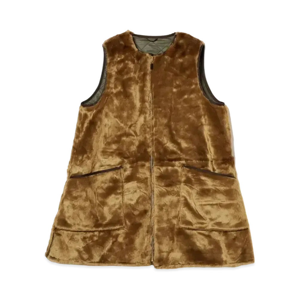 Barbour x BEAMS BOY Liner Vest New "Beige"