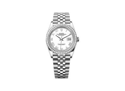 ROLEX Datejust 36 Oystersteel & White Gold Diamonds "White"