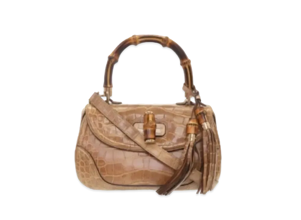 グッチ クロコダイル バンブー "ブラウン" 273800