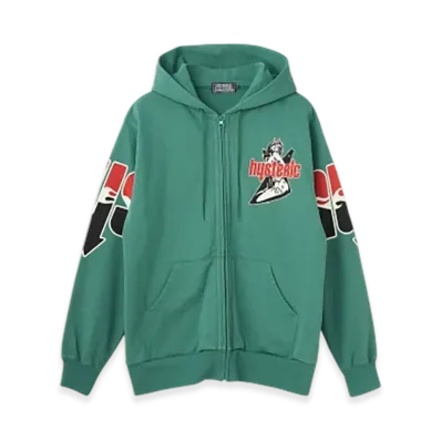HYSTERIC GLAMOUR HYS Flare Logo Hoodie "Green"