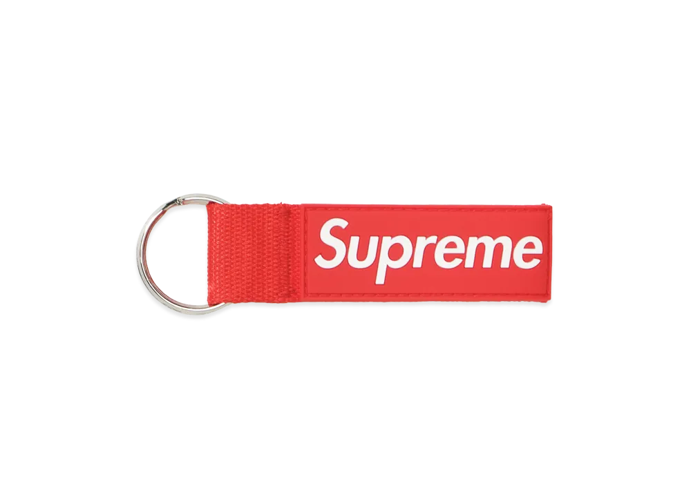 Supreme Webbing Keychain (26SS) "Red"