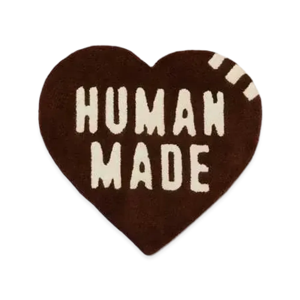 HUMAN MADE HEART RUG SMALL "Brown"