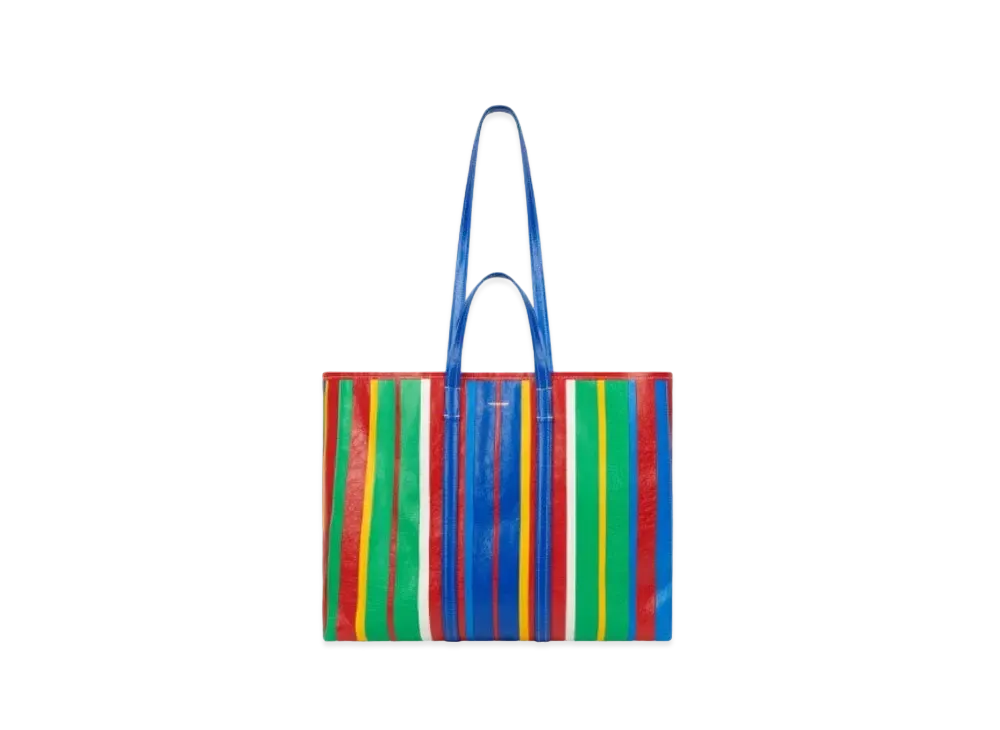 BALENCIAGA Barbes Large East-West Shopper Bag "Blue"