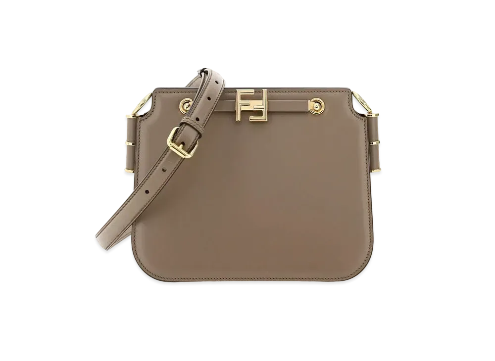 FENDI Touch Leather Bag "Gray"