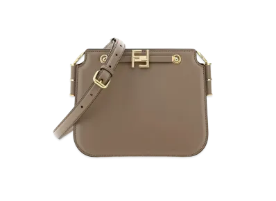 FENDI Touch Leather Bag "Gray"