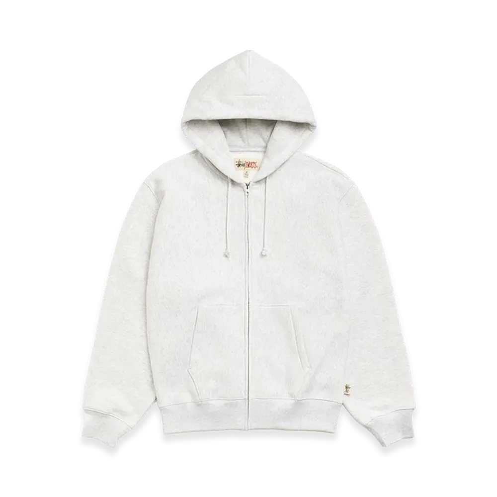 Stussy Fleece Zip Hoodie "Ash Heather"