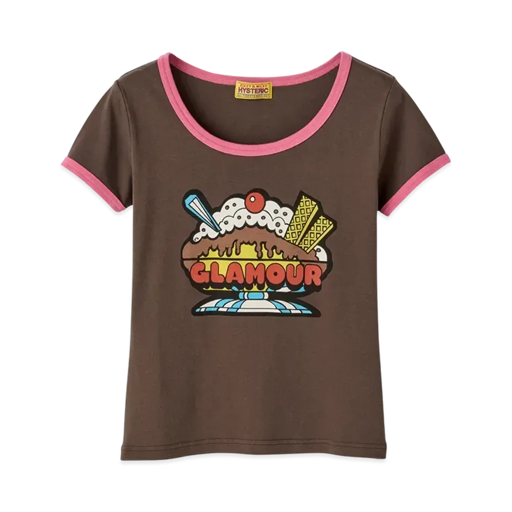HYSTERIC GLAMOUR Parco Special Order/Glamor Paffe Chibi T-Shirt "Brown"