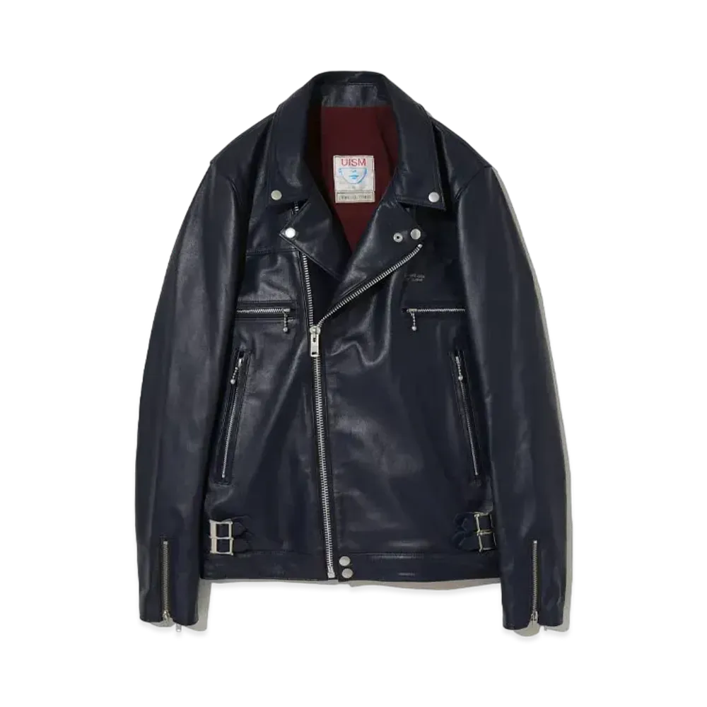 UNDERCOVER Cow Leather Rider Jacket "Black"