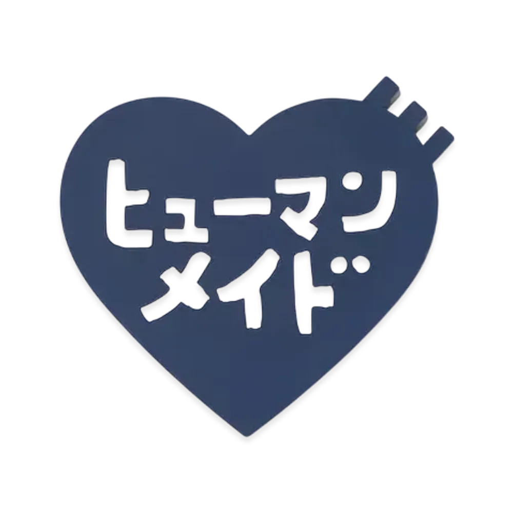HUMAN MADE Keiko Sootome Heart Rubber Coaster "Navy"
